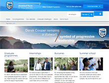 Tablet Screenshot of graduate.standardbank.com