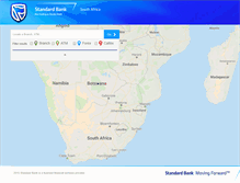 Tablet Screenshot of locator.standardbank.co.za