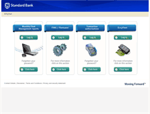 Tablet Screenshot of eco2fleet.standardbank.co.za